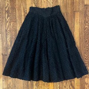 American-vintage 1940's  Women's Black Formal Skirt
